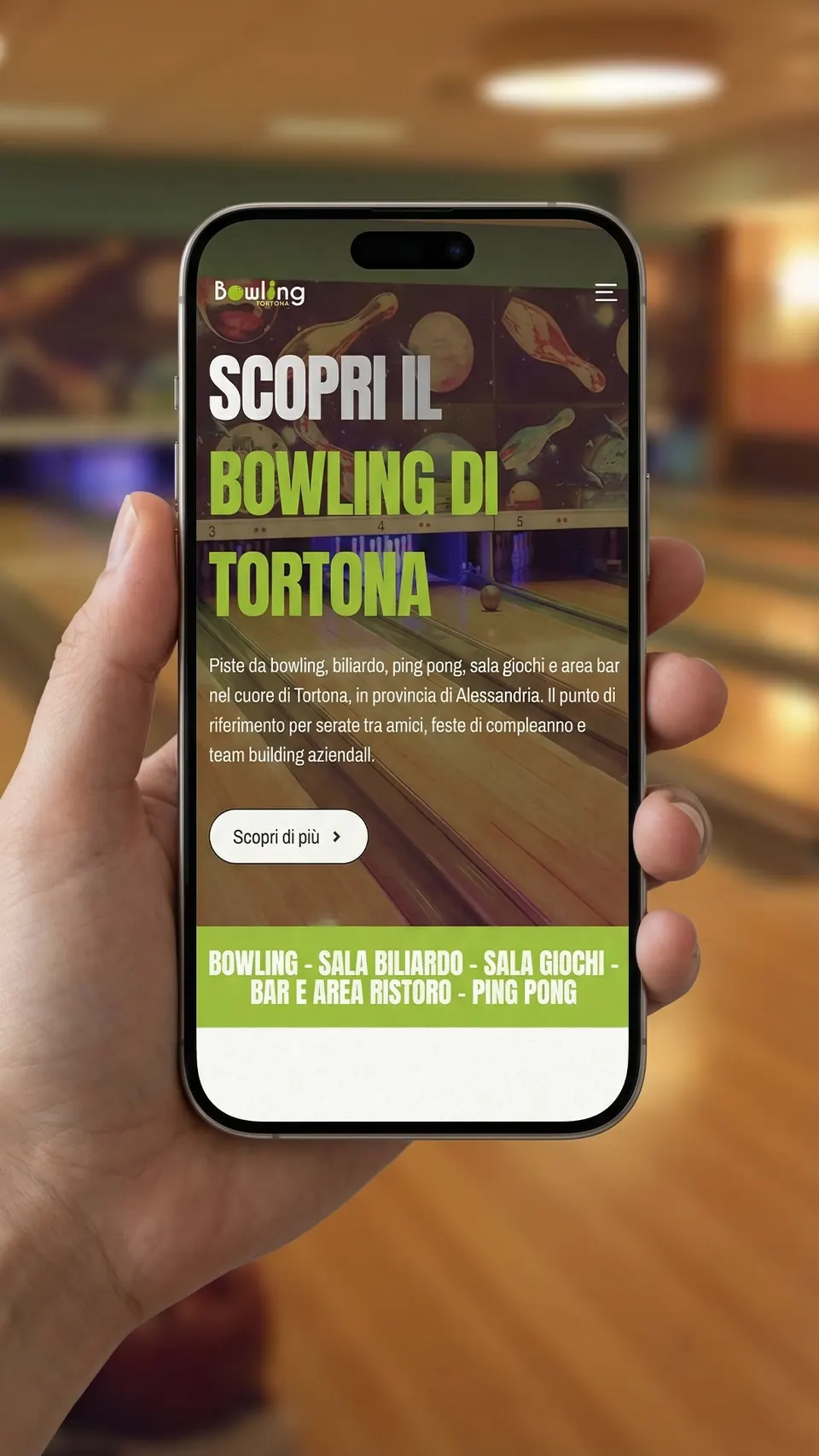 Sito web del Bowling di Tortona - immagine 2