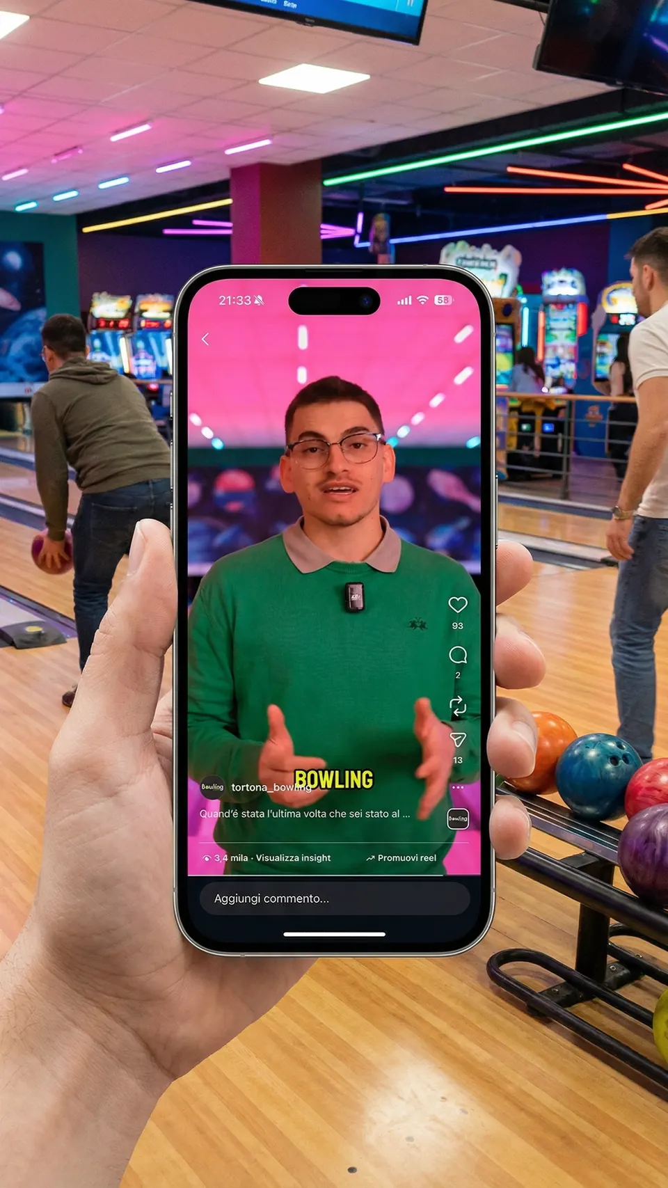 Contenuti social per il Bowling di Tortona - immagine 2